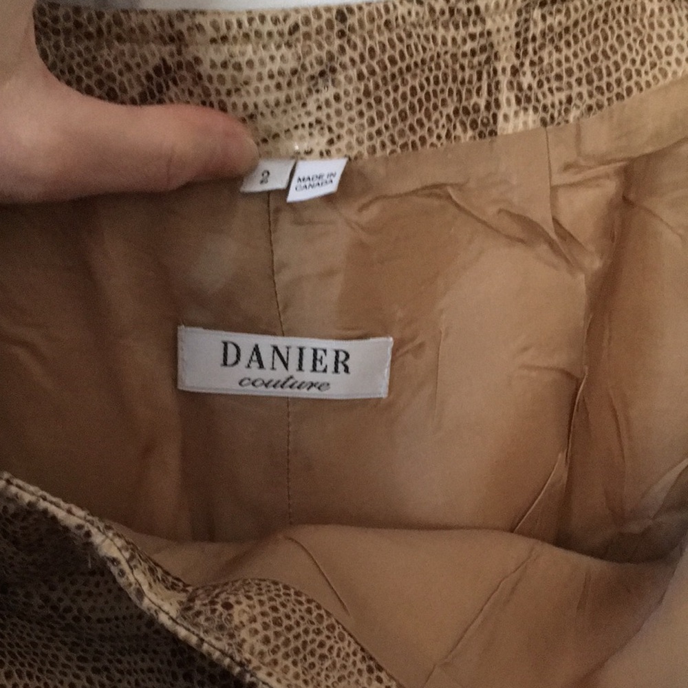 Embossed Python Leather Pants - Picture 5 of 6